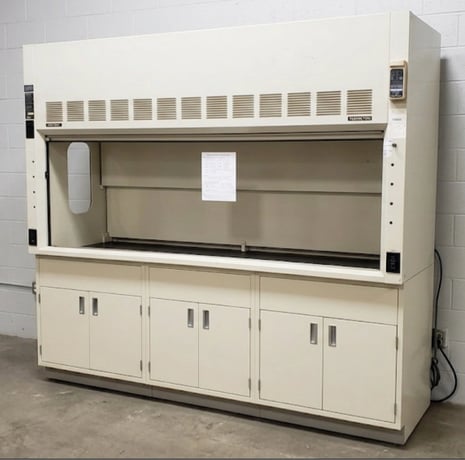 Hamilton, SafeAire Chemical Fume Hood, 8' width, 18" sash height, 120 FPM - Image 1