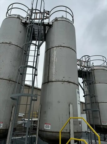 4000 gallon KE Fabricating, 316L Stainless Steel tank, 72" dia. x 204", dish top & bottom, 2014, S47216 - Image 3