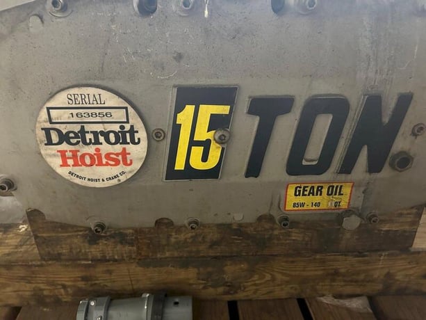 15 Ton, Detroit, electric hoist with remote controls, serial #163856 - Image 4