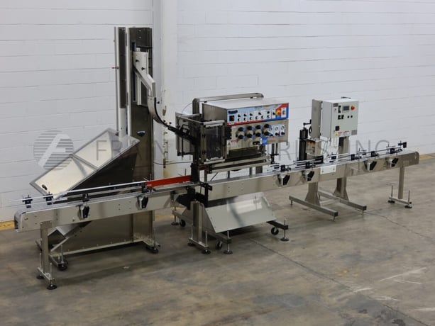 E-Pak, automatic, inline, Stainless Steel, feeder, spindle cappper, conveyor & capacity inspection, 10-90 - Image 1