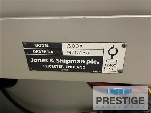 12" x 27" Jones & Shipman #1300X, (2) wheels, Microprocessor control, 1998, #43695 - Image 8