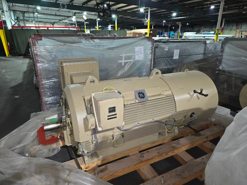 800 HP 3600 RPM General Electric, Frame 5811/12LS, TEFC, CU Rotor, sleeve, 1.15 service factor, VFD Duty - Image 4