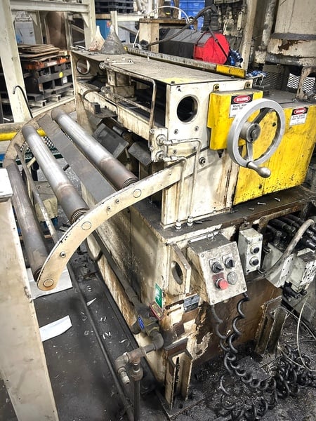 30" x .125" Perfecto #RS20-30B, coil reel with coil car, 20000 lb., Perfecto Servo feedline - Image 5