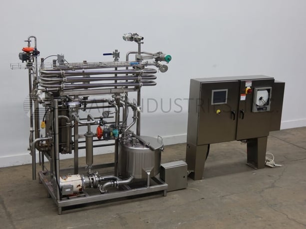 APV #SR2-R-14, pasteurizing system with a 30 gallon, Stainless Steel, tank & heat exchange system, 25-1/2" - Image 1