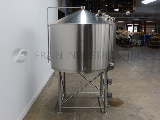 1900 gallon NSI Newlands #WP-30B, 304 Stainless Steel, cone top, sprayball, insulated whirlpool tank, 96" ID - Image 3