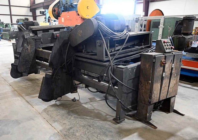 Burrmaster, brush deburring machine, 5" outside dimension x 120" tube, 36" brush - Image 5