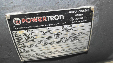 20 HP 1750 RPM Powertron 3660F450B01, Frame 366AT, 500 VA, 150/300 VF - Image 10