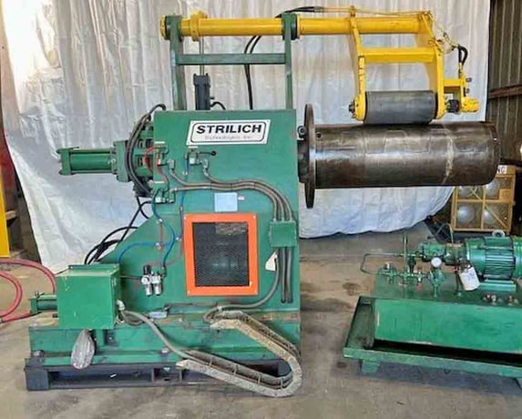 25000 lb. Strilich, uncoiler, 48" width, 72" outside dimensions, 18.5"-24.5" mandrel, hydraulic expansion - Image 1