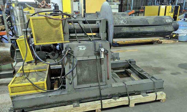 10000 lb. Roll Form #456, uncoiler, 48" width, 18"-22" expansion, 72" O.D., 42" passline, 1979 - Image 7
