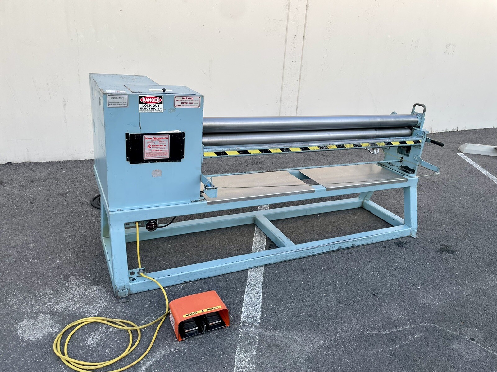 6' x 16 gauge New Dimension #MP.6.059, Power Roll Plate Roller, - Image 2