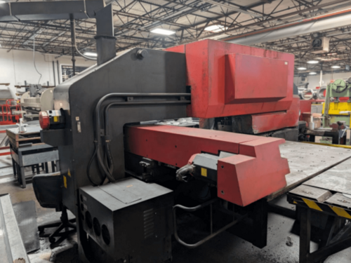 33 Ton, Amada #Pega-357, CNC turret punch, 50" x 72" sheet, 58 station, 2 automatic index, Amadan 04PC, ball - Image 3