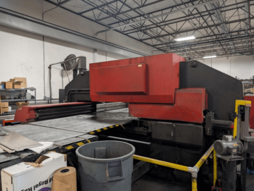 33 Ton, Amada #Pega-357, CNC turret punch, 50" x 72" sheet, 58 station, 2 automatic index, Amadan 04PC, ball - Image 4
