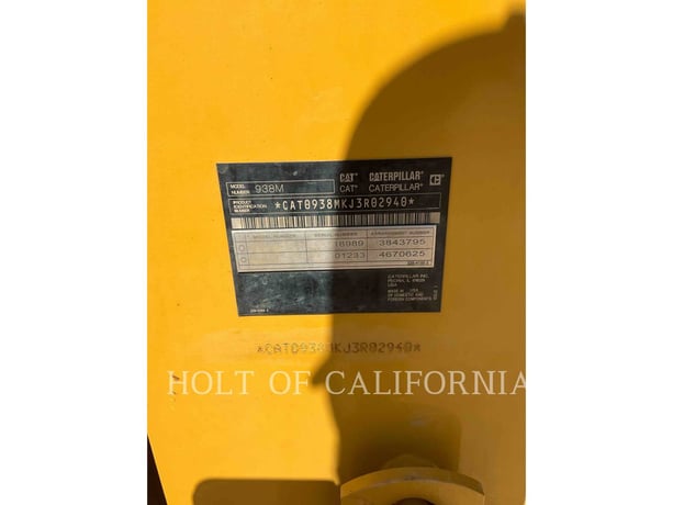 Cat 938M, Wheel Loader, 8104 hours, S/N: J3R02940, 2016 - Image 6