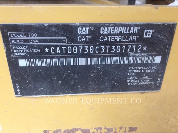 Caterpillar 730, Articulated Truck, 1160 hours, S/N: 3T301712, 2021 - Image 6