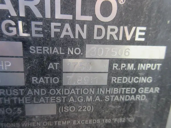 160 HP @ 1750 RPM, Amarillo #A32, right angle fan drive, 7.89:1 Ratio - Image 5