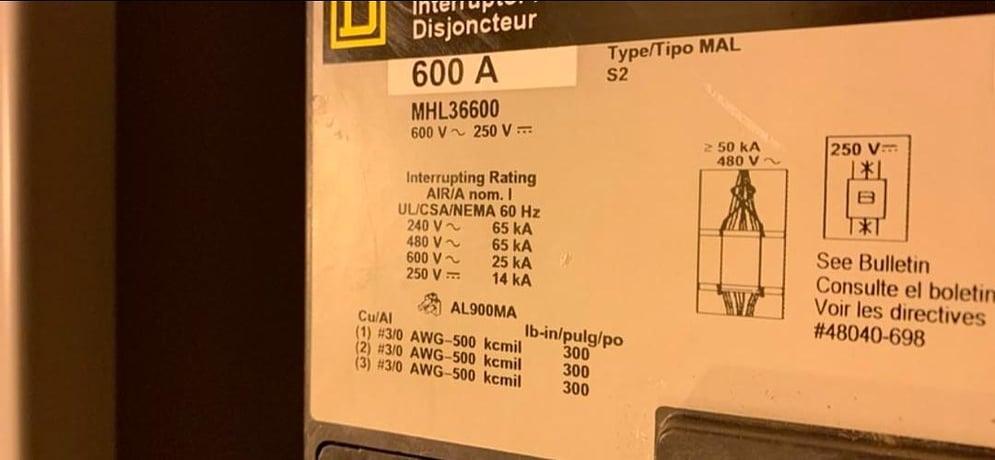 600 Amp. Asco, automatic transfer switch, 480 Volts, service entry breaker - Image 8