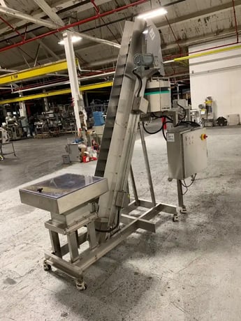 Hoppmann #FT-15, capsule count/batch feed system, 150 caps/min, Hoppmann LB3 variant elevating prefeeder - Image 3