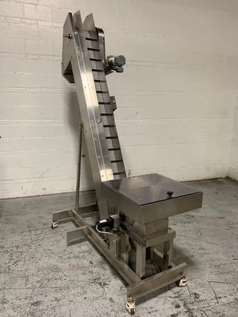 Hoppmann #FT-15, capsule count/batch feed system, 150 caps/min, Hoppmann LB3 variant elevating prefeeder - Image 6