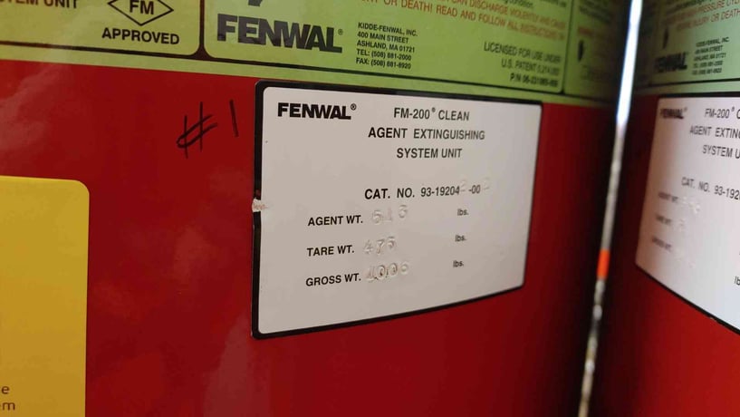 513 lbs. Fenwal, Fire Suppression System, FM-200 Agent, 130 F max temp., 360 psig @ 70 F - Image 6