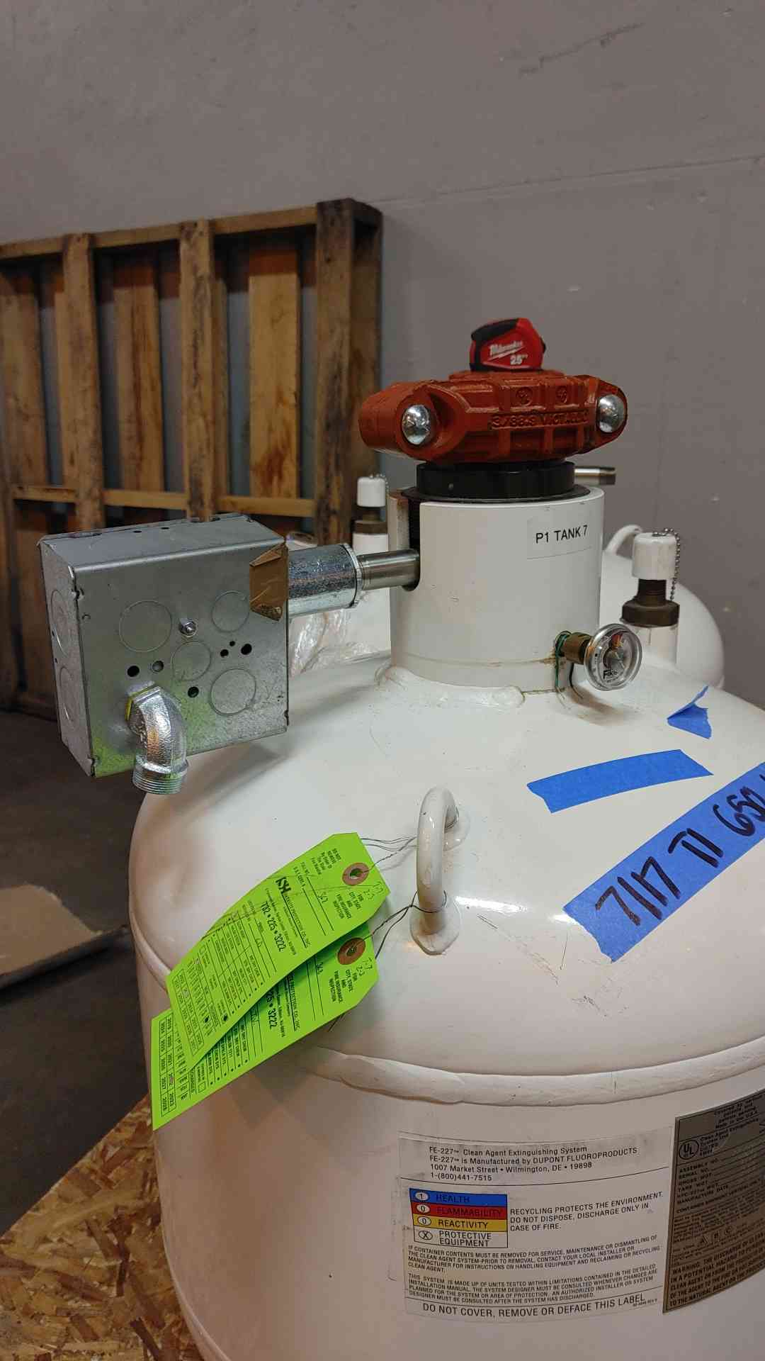 209 lbs. Fike, Fire Suppression, FE-227 Agent, 32-130 F temp. range, 360 psig @ 70 F - Image 4