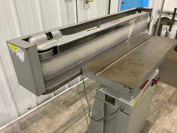 6" x 89" Big Boy #80, horizontal/vertical sander, 9.8" x 27" table, 1.5 HP, 3900 FPM, 1989 - Image 2