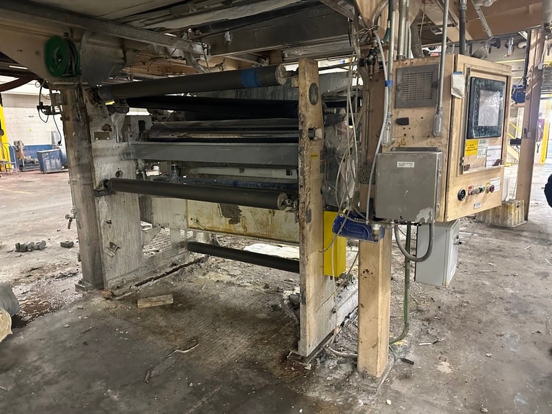 Black Clawson, 62" air knife coater with Meyer rod assembly, 10.5" roll diameter, doctor blade - Image 5