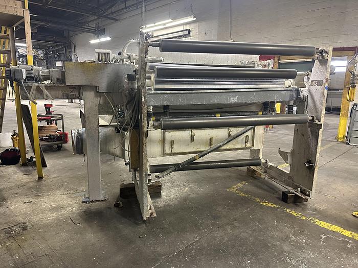 Black Clawson, 62" air knife coater with Meyer rod coater, 10.5" roll diameter, doctor blade - Image 4