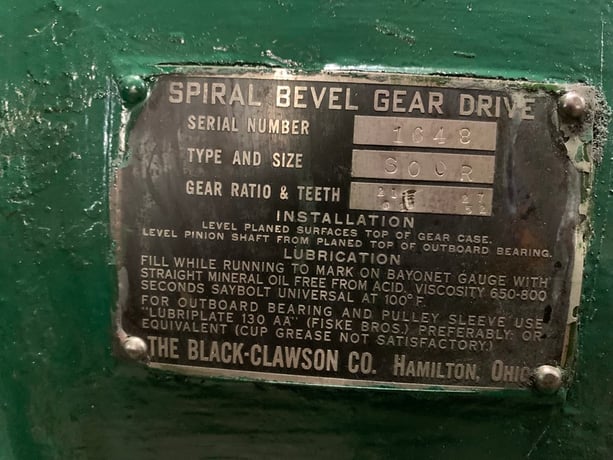 Black Clawson, spiral bevel gear drive type and size S00R - Image 9