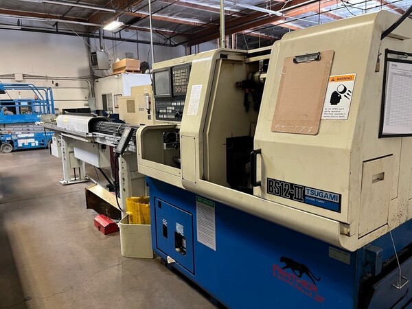 Tsugami #BS12B-II, CNC Swiss machine, 5-Axis, .500"bar diameter, 2.95 KW, 200-10000 RPM, 2001 - Image 1