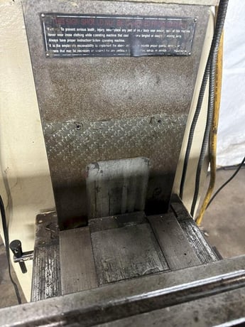 Sharp #LMV, vertical knee mill, 10" x50" table, 3 HP, Millman LH51 2-Axis digital read out - Image 10