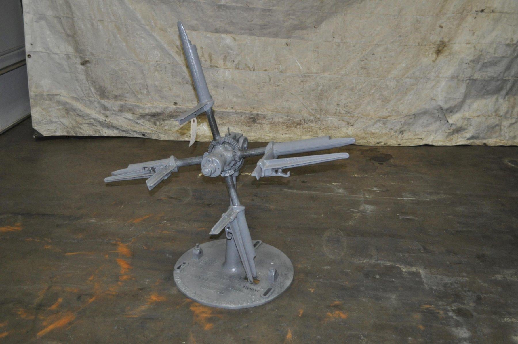 300 lb. Littell #7, non-powered uncoiler, 8" mandrel, 48" outside dimensions, 10"-20" ID, manual expansion - Image 1