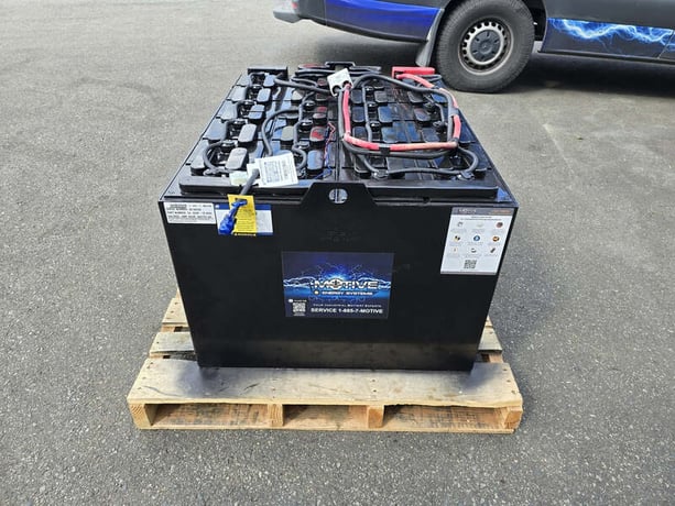 Motive Energy Systems #40-125RF-13, forklift battery, 80 V., 750 amp hours, refurbished - Image 1