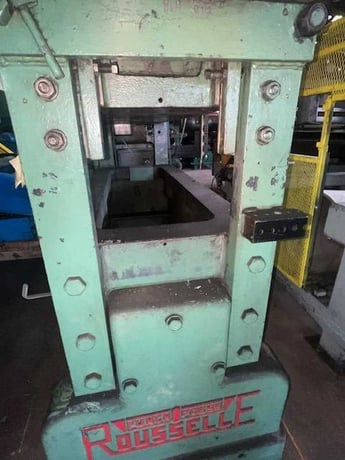40 Ton, Rousselle, straight side double crank, 2" stroke, 12" Shut Height, 3" adj., 22" x56" bed, 105 SPM - Image 4