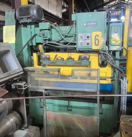 40 Ton, Rousselle, straight side double crank, 2" stroke, 12" Shut Height, 3" adj., 22" x56" bed, 105 SPM - Image 7