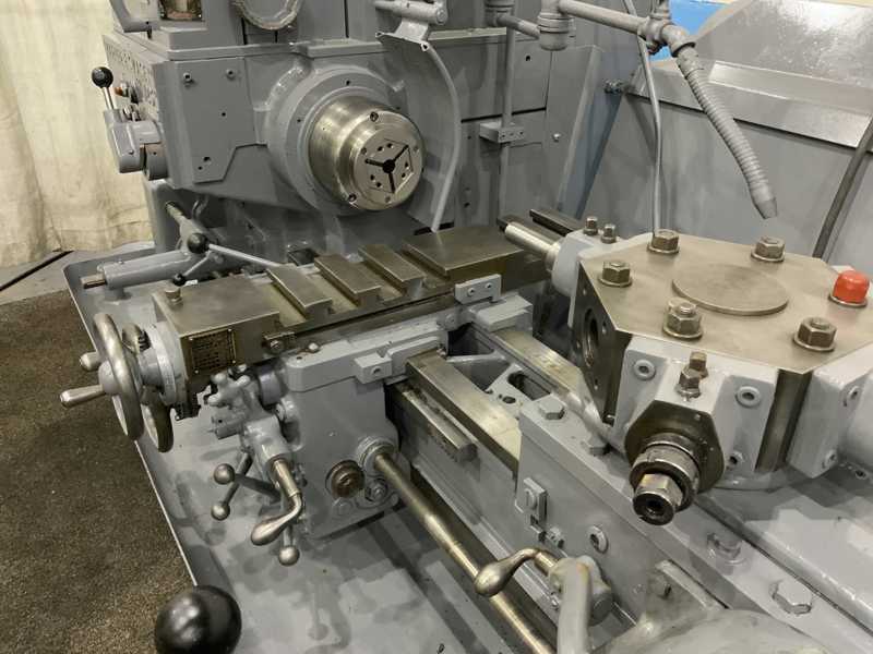 No. 5 Warner & Swasey, M2250, turret lathe, 20" swing, 10-1/4" swing over cross slide, collet nose, chip pan - Image 2