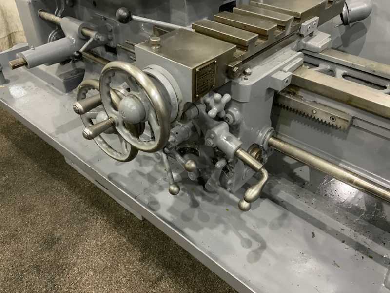 No. 5 Warner & Swasey, M2250, turret lathe, 20" swing, 10-1/4" swing over cross slide, collet nose, chip pan - Image 7