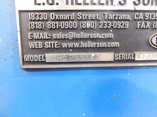 8' x 1/4" Heller / Birlik #MSMS2530x7, initital pinch roll, power rear roll adjustment - Image 2