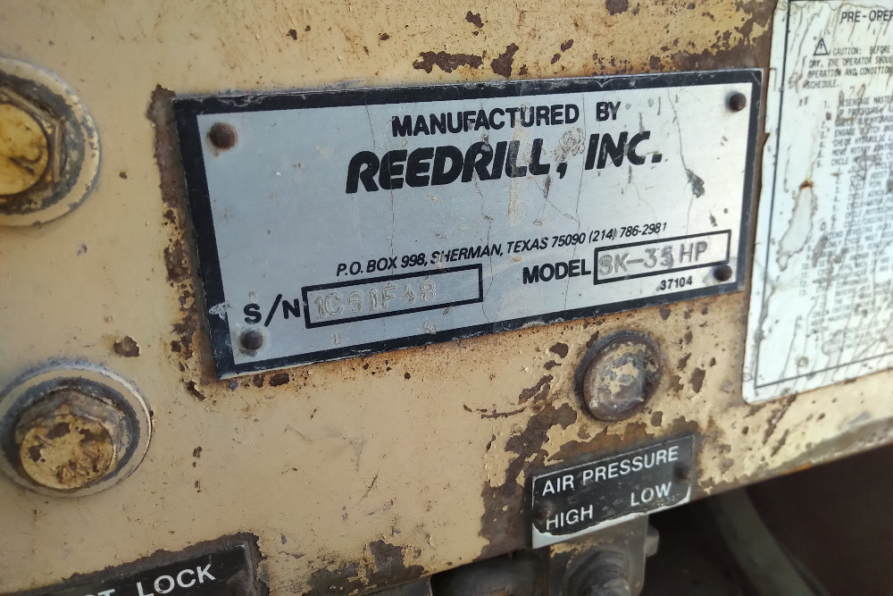 Reedrill #SK35-HP, drilling rig, 35000 lbs. pulldown capacity, 1990 - Image 4