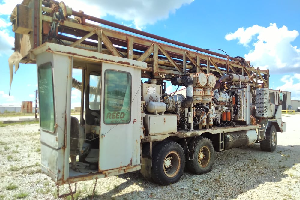 Reedrill #SK35-HP, drilling rig, 35000 lbs. pulldown capacity, 1990 - Image 6