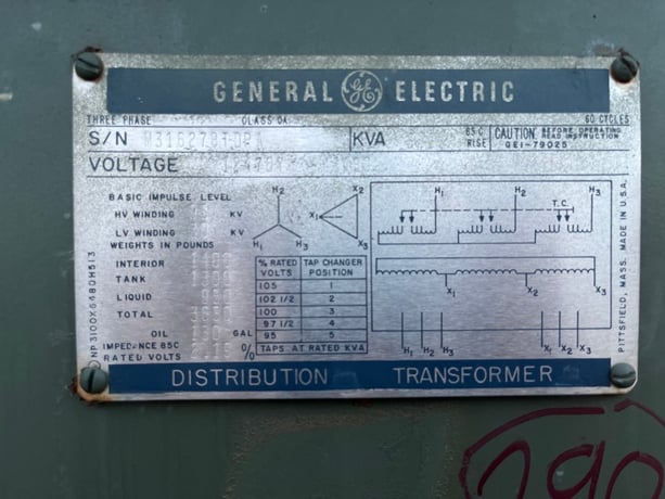 300 KVA 12470GY/7200 Primary, 480 Delta Secondary, 3 phase, Padmount Transformer - Image 1