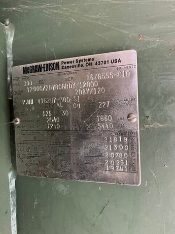 300 KVA 20780GY/12000 Primary, 208Y/120 Secondary, 3 phase, Padmount Transformer - Image 1