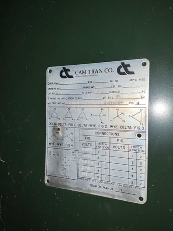 500 KVA 13860GY Primary, 347/600 Secondary, 3 phase, Padmount Transformer - Image 1