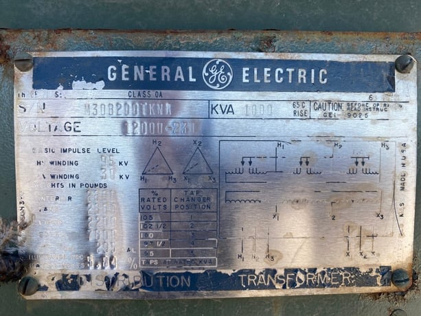 1000 KVA 12000 Delta Primary, 230 Delta Secondary, 3 phase, Padmount Transformer - Image 1