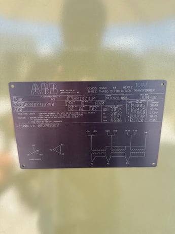 1500 KVA 22860GY/13200 Primary, 480 Delta Secondary, 3 phase, Padmount Transformer - Image 1