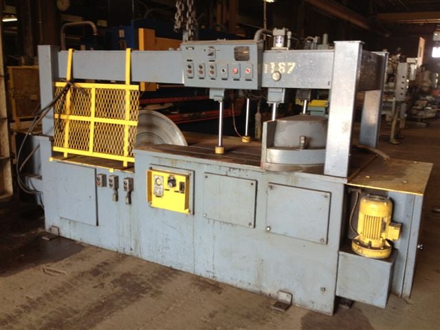 38" Trennjaeger #PMC10, circular cold saw, roller tables, tag #14895 - Image 1