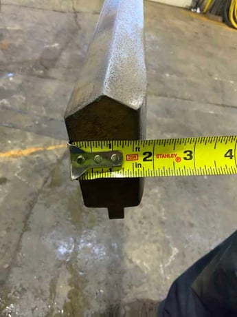 150" L, Male press brake die, 1-3/4" die width, 3-3/4" die height, 1/2" tang - Image 4