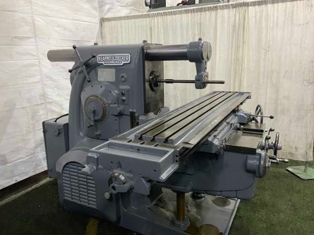 Kearney & Trecker #525TF, horizontal mill, 18" x106" table, 25 HP, 4 position vertical turret stop - Image 8