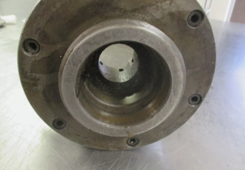 6" 3-Jaw self-centering universal LOO back lathe chuck with wrench (YMC) - Image 8