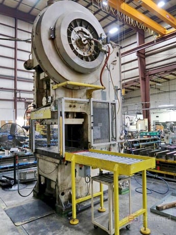 150 Ton, Minster #G-150, 8" stroke, 22.5"Shut Height, 6" ram adj., 35 SPM, 50" x30"bed, air clutch & brake - Image 1