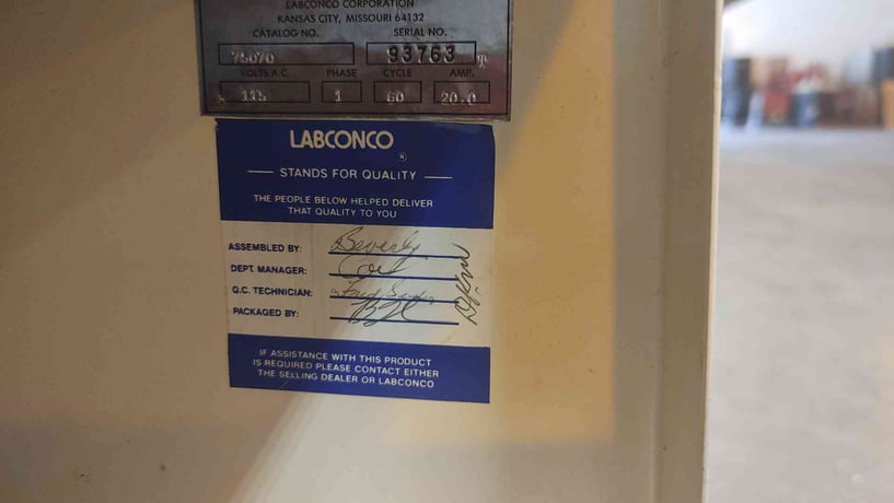 28" x 31" Labconco, Cascade Freeze Dryer 8, 31" L x 28" width x 37" H, 20 Amps, 115 V - Image 9
